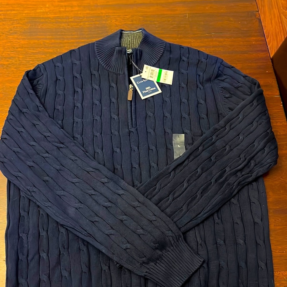 Men’s Club Room Quarter-zip Sweater